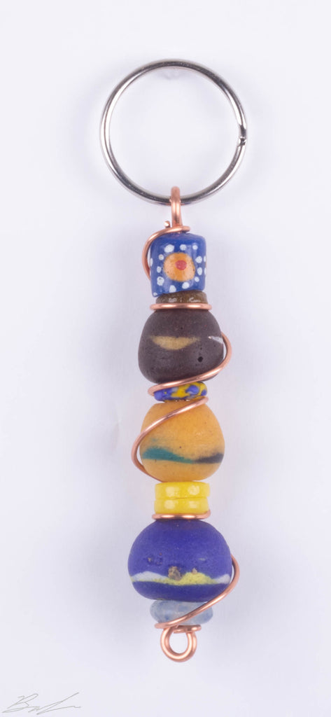 Krobo Key Chain - Glass Adornments