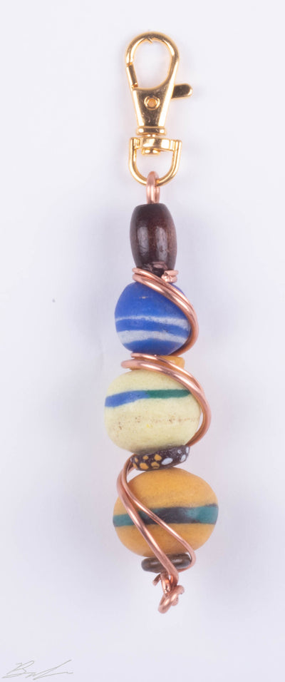 Krobo Bag Charm - Glass Adornments